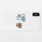 Coques Case-Mate iPhone Bunny de Pâques souhaite Joyeux Pâques (Dos (Horizontal))