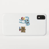Coques Case-Mate iPhone Bunny de Pâques souhaite Joyeux Pâques (Dos (Horizontal))