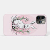 Coques Case-Mate iPhone Bunny et Lilies (Dos (Horizontal))