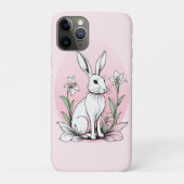 Coques Case-Mate iPhone Bunny et Lilies (Dos)