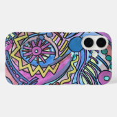 Coques Case-Mate iPhone Buon Giorno-Hand Painted Modern Geometric Art (Verso (horizontal))