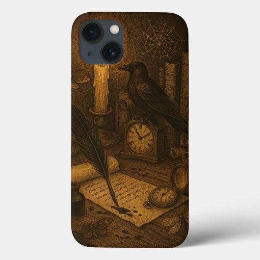 Coques Case-Mate iPhone Bureau du corbeau (Verso)