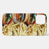 Coques Case-Mate iPhone Burgers en frites (Verso (horizontal))