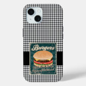 Coques Case-Mate iPhone Burgers Rétro (Verso)