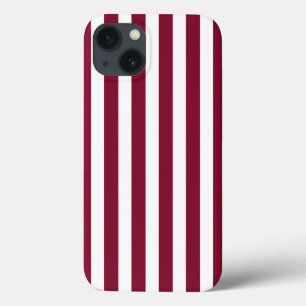 Case-Mate iPhone Case Burgundy et blanc bonbons raypes Coque-Mate iPhone