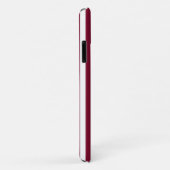 Coques Case-Mate iPhone Burgundy et blanc rayures de bonbons (Dos/Droite)