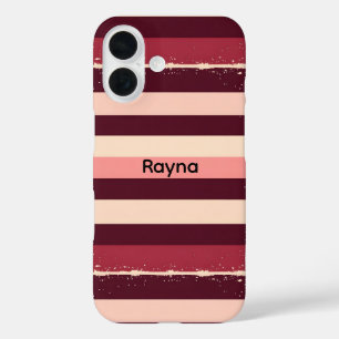 Coques iPhone 16 Burgundy et roses Grunpes