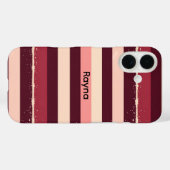 Coques Case-Mate iPhone Burgundy et roses Grunpes (Verso (horizontal))