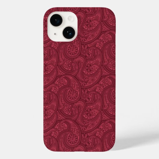 Coques Case-Mate iPhone Burgundy Paisley (Verso)
