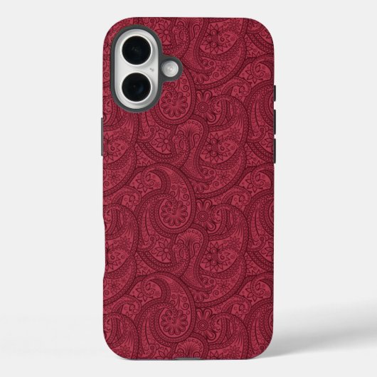 Coques Case-Mate iPhone Burgundy Paisley (Verso)