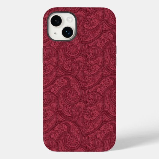 Coques Case-Mate iPhone Burgundy Paisley (Verso)