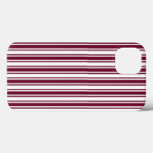 Coques Case-Mate iPhone Burgundy rouge et blanc bonbons rayures Coque-Mate (Verso (horizontal))
