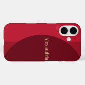 Coques Case-Mate iPhone Burgundy rouge personnalisé (Verso (horizontal))