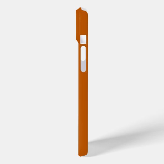 Coques Case-Mate iPhone Burnt Orange and White Jersey Nom Numéro (Verso / Gauche)