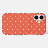 Coques Case-Mate iPhone Burnt Orange Small White Spots (Verso (horizontal))