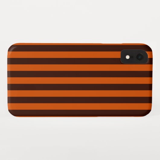 Coques Case-Mate iPhone Burnt Orange Stripes Retro Style Personnaliser Cec (Dos (Horizontal))