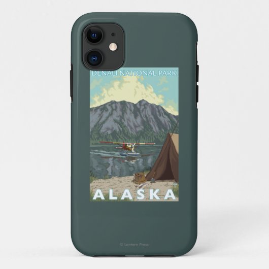 Coques Case-Mate iPhone Bush Plane & Fishing - Denali Nat'l Park, (Dos)