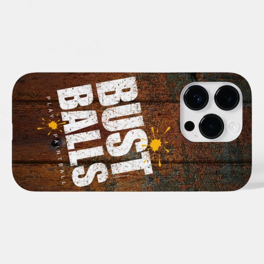 Coques Case-Mate iPhone Bust Bust Balls de Painball (Verso (horizontal))