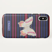 Coques Case-Mate iPhone Butterfly  Jewelry  Abstract retro minimal stripes (Dos (Horizontal))