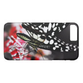 Coques Case-Mate iPhone Butterfly on Red Flower (Dos (Horizontal))