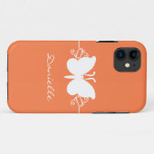 Coques Case-Mate iPhone Butterfly Swirl BT iPhone 5 Coque, orange (Dos (Horizontal))