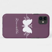 Coques Case-Mate iPhone Butterfly Swirl BT iPhone 5 Coque, violet (Dos (Horizontal))