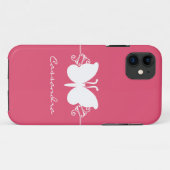 Coques Case-Mate iPhone Butterfly Swirl CM ID iPhone 5 Coque, rose (Dos (Horizontal))
