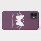 Coques Case-Mate iPhone Butterfly Swirl CM ID iPhone 5 Coque, violet (Dos (Horizontal))