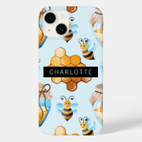 Buzzy Bee And Honey Hive Motif Personnalisé