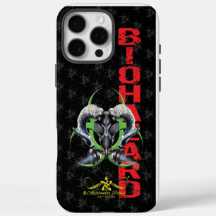COQUES iPhone 16 PRO MAX BW ! AVERTISSEMENT BIOHAZARD ! CRÂNE