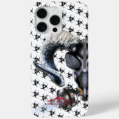 COQUES Case-Mate iPhone BW ! AVERTISSEMENT BIOHAZARD ! CRÂNE (Verso)