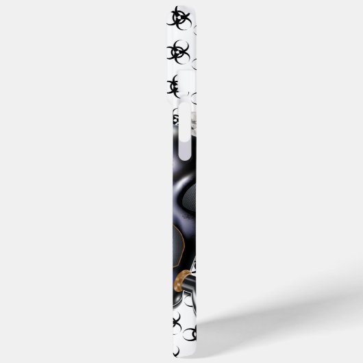 COQUES Case-Mate iPhone BW ! AVERTISSEMENT BIOHAZARD ! CRÂNE (Verso / Gauche)