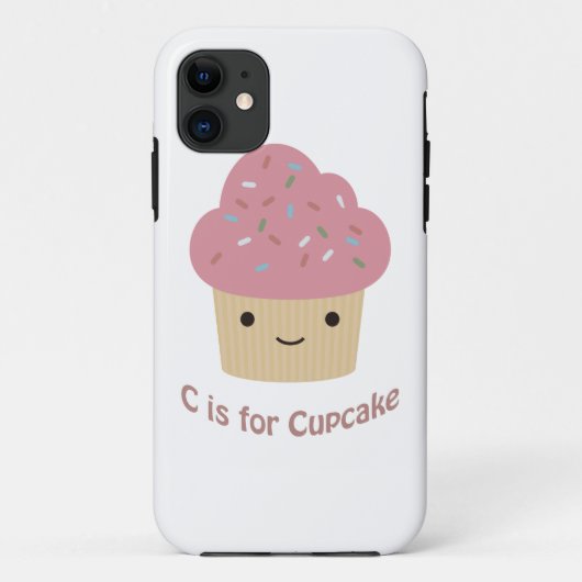 Coques Case-Mate iPhone C est pour cupcake (Dos)
