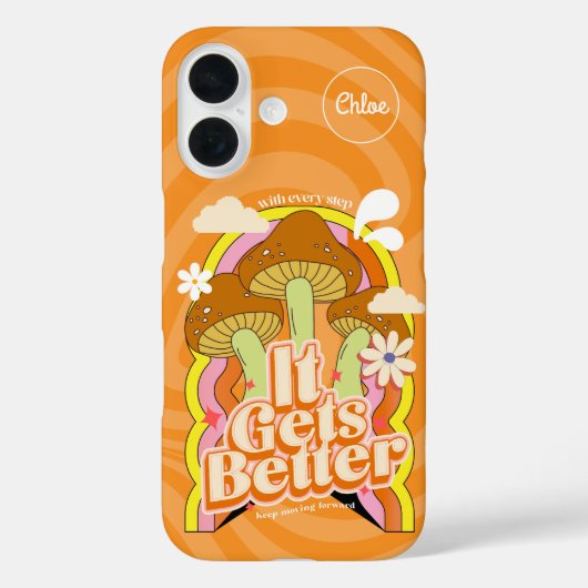 Coques Case-Mate iPhone Ça devient mieux | Personnalisation de Good Vibes  (Verso)