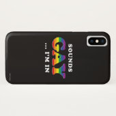 Coques Case-Mate iPhone Ça Semble Gay... Je suis dans (Dos (Horizontal))