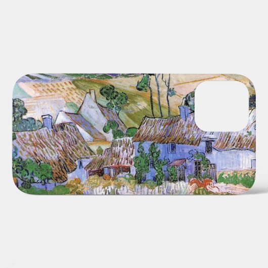 Coques Case-Mate iPhone Cabanes à toit de chaume par colline par Vincent v (Verso (horizontal))