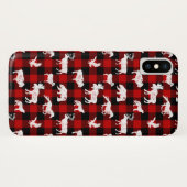 Coques Case-Mate iPhone Cabine Buffalo Plaid Lumberjack Check Rouge (Dos (Horizontal))
