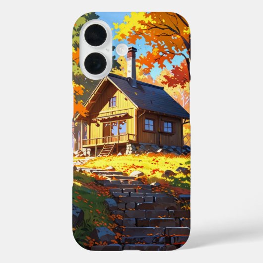 Coques Case-Mate iPhone Cabine d'automne cosy (Verso)