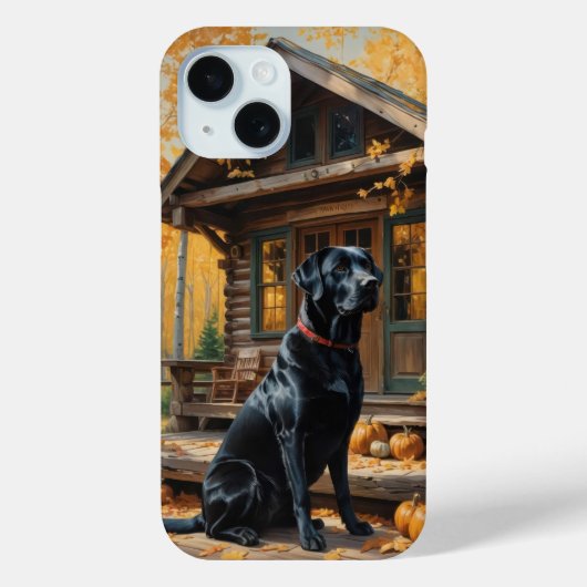 Coques Case-Mate iPhone Cabine du journal de l'extracteur Black Labrador A (Verso)