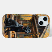 Coques Case-Mate iPhone Cabine du journal de l'extracteur Black Labrador A (Verso (horizontal))
