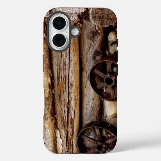 Coques Case-Mate iPhone Cabine Rustique & Wagon Wheels, Nom,  (Verso)