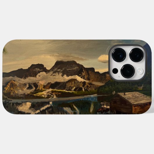 Coques Case-Mate iPhone Cabine sur Mountain Lake, par Gary Poling (Verso (horizontal))