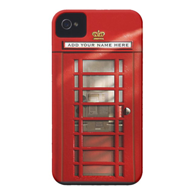 Coques Case-Mate iPhone Cabine téléphonique rouge britannique (Dos)