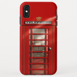 Coques Pour iPhone Cabine téléphonique rouge britannique classique<br><div class="desc">J'ai donné à ma conception originale une nouvelle couche de peinture ! Cette icône classique du paysage britannique a été bien reçue par mes clients recevant des examens cinq étoiles dans le passé, ainsi j'espère vraiment que la nouvelle conception s'avère être comme populaire. En plus du ton rouge plus lumineux,...</div>
