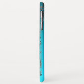 Coques Case-Mate iPhone CABINET JURIDIQUE JUSTICE, AVOCAT Monogramme bleu (Dos/Gauche)
