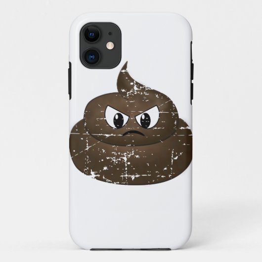 Coques Case-Mate iPhone Caca de dessin animé en colère en détresse (Dos)