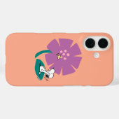 Coques Case-Mate iPhone cacahuètes | Illustration de la nature Fleur pourp (Verso (horizontal))