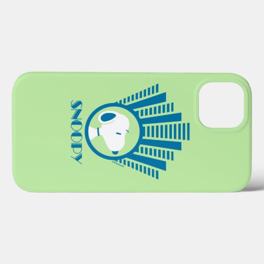 Coques Case-Mate iPhone cacahuètes | Snoopy Blue Deco Dreams (Verso (horizontal))