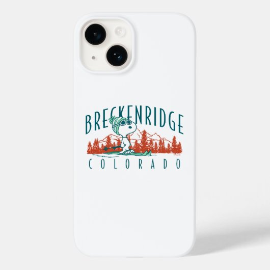Coques Case-Mate iPhone cacahuètes | Snoopy Breckenridge Colorado (Verso)