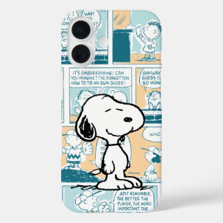 Coques iPhone 16 cacahuètes | Snoopy Comic Motif